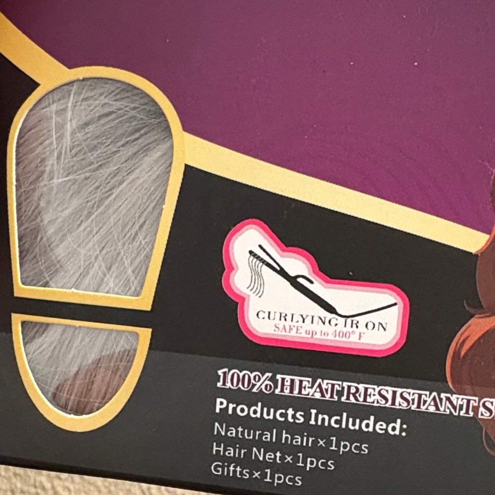 3 pack! Synthetic Fiber Hair Extension - Silver - Picture 7 of 12